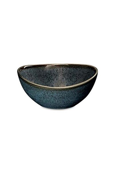 Generic Easy Life Magma Series Porcelain Salad Bowl Dark Blue and Black 12.5cm