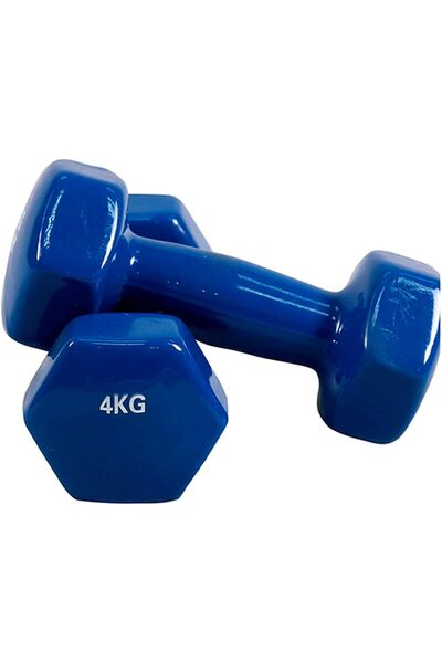 Generic 4 KG Vinyl Dumbbell (Set of 2, 4 KG Each) | Compact and Durable Fitne...