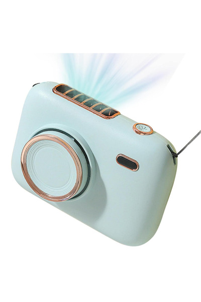 OEM Camera Design Portable Fan – 3 Speed Settings, With Neck Strap & Charging...