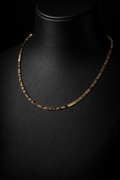 REKS توقيع الأناقة |   قلادة على شكل سلسلة ثعبان فاخرة ذات صناعة دقيقة - هدية...