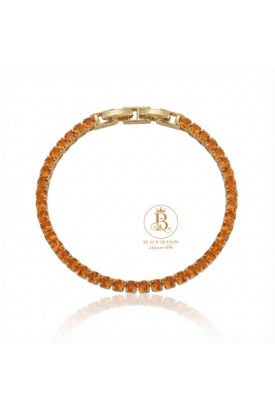 Black Season Tennis bracelet - dark red - 6 mm |