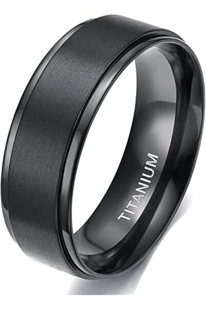 Modaadresiniz Titanyum çelik yüksek kaliteli kadın erkek unisex alyans yüzük(...