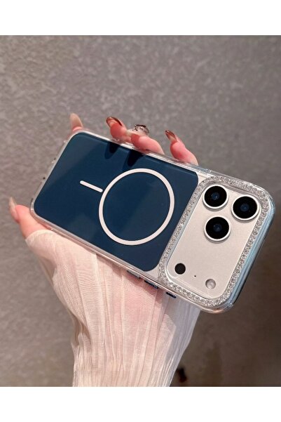 KILIF HOUSE حافظة متوافقة مع آيفون 14 برو ماكس، مزودة بكاميرا مزينة بالأحجار ...