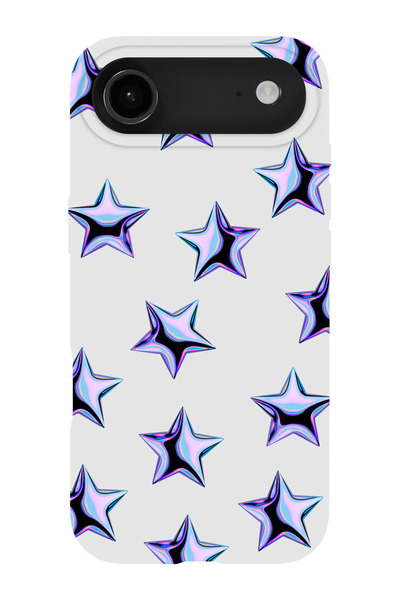 shoptocase حافظة هاتف متوافقة مع iPhone 17Air بنمط النجوم الأرجوانية من الداخ...