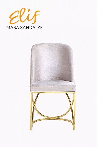 ELİF SANDALYE Aslı Modern Metal Ayaklı Sandalye – Premium Tasarım
