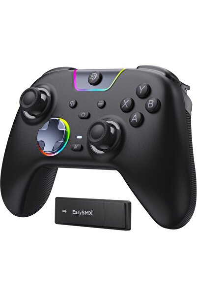 EasySMX وحدة تحكم الكمبيوتر اللاسلكية X05 Pro – أزرار ضغط هادئة، ومحفزات نبضي...