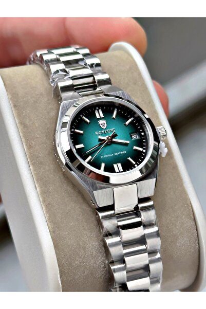 Raymond Gümüş Renk Minimal Kasa Orjinal Model Çelik Kadın Kol Saati + BİLEKLİK