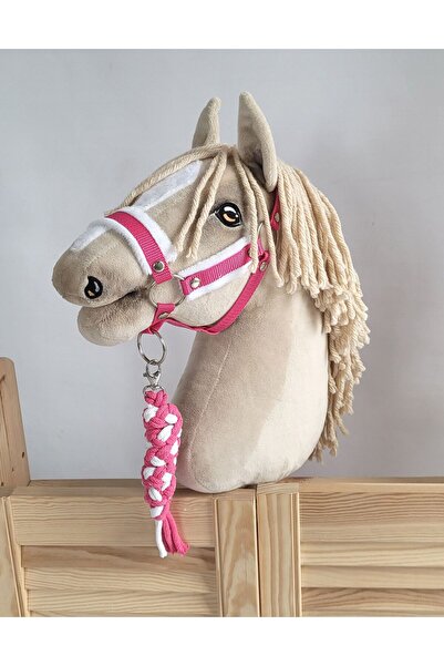 Other Set Hobby Horse: Căpăstru A3 cu blană albă + lesă din frânghie - alb și...