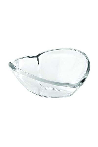 Vidivi Cuore Modern Design Heart Shaped Bowl Crystal Clear 16.5 x 16.7 cm