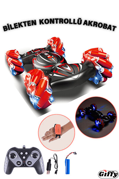 giffy Oyuncak 2.4 GHz Uzaktan Kumandalı Akrobat Araba 4 Çeker Full Fonksiyon ...