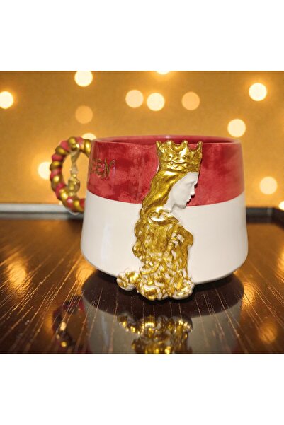 Boni Bon Collection Design El Yapımı 3D KİNG KRAL QUEEN KRALİÇE Figürlü, Yald...