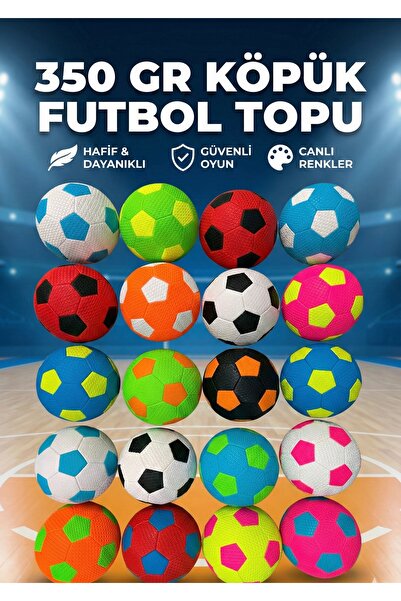 PRIME SPORTS 350 Gr Yumuşak Köpük Desenli Futbol Topu - Çocuklar İçin Güvenli...