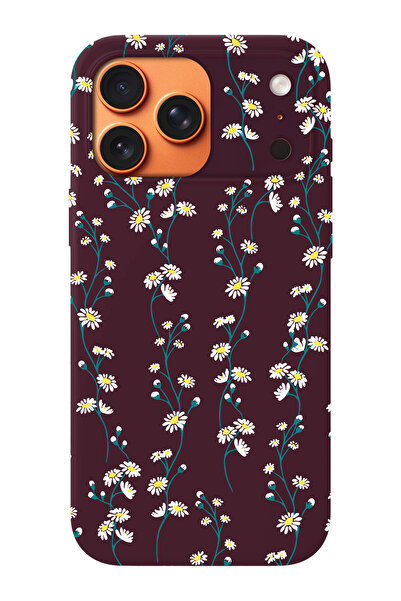 shoptocase iPhone 17 Pro Compatible Daisy Ivy Patterned Suede Inside Launch P...