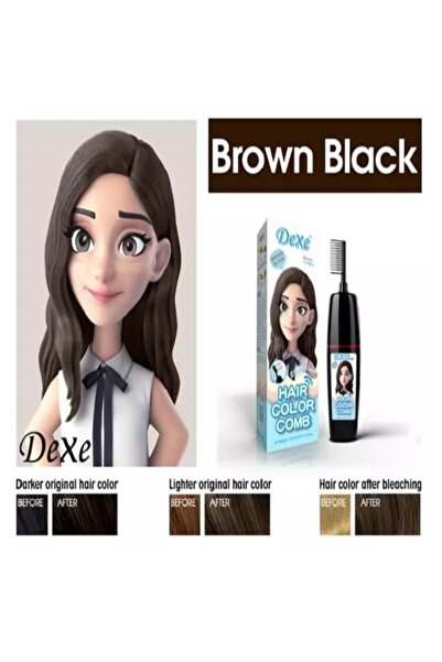 Dexe Kahve Siyah Saç Renklendirici Şampuan Taraklı 200 ml