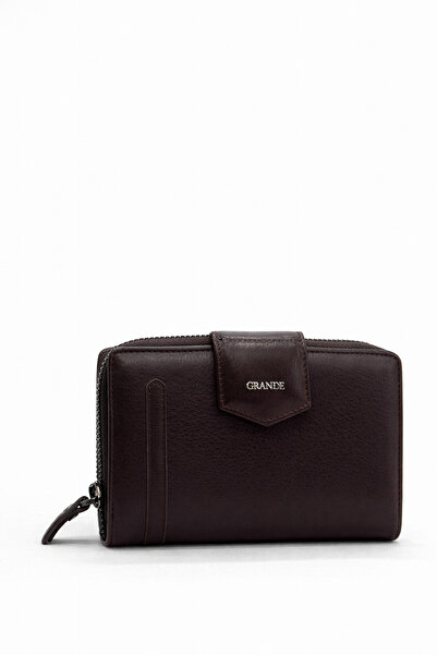 Grande Genuine Leather Women's Wallet Brown 2716