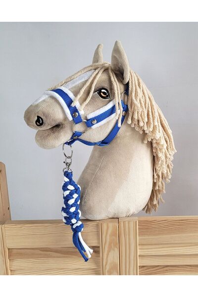 Other Set Hobby Horse: Căpăstru A3 cu blană albă + lesă din frânghie - alb și...