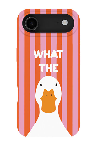 shoptocase iPhone 17Air Compatible What the Duck Patterned Suede Inside Launc...