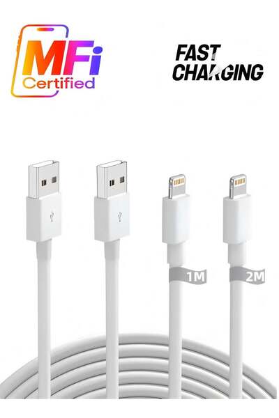 Generic Appleinm iPhone Charging Cable 1 Meter [MFi Certified] USB to Lightni...