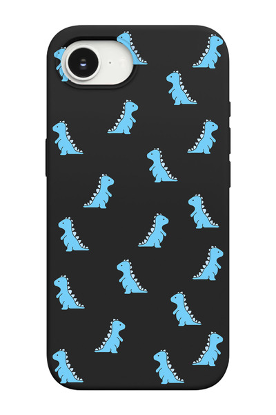 shoptocase غطاء هاتف متوافق مع آيفون 16E بنمط التنين الصغير، مصنوع من الجلد ا...