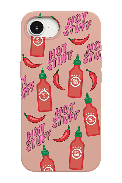 shoptocase iPhone 16E Compatible Hot Stuff Patterned Suede Inside Launch Phon...