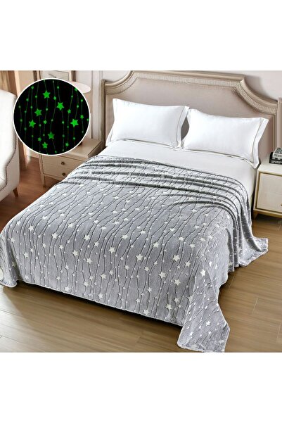 trendyhome Fluffy Glow-in-the-Dark Blanket – 200x220 cm
