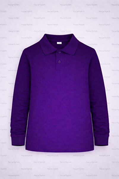 Nacar Çocuk Unisex 23 Nisan 29 Ekim Gösteri ve Okul Uzun Kol Lakost Tshirt