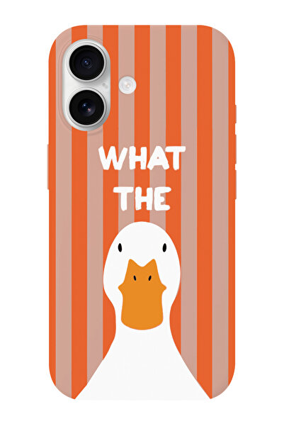 shoptocase iPhone 17 What the Duck Patterned Suede Inside Launch Phone Case