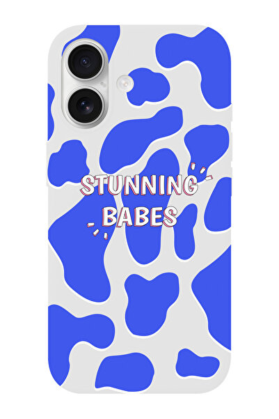shoptocase iPhone 17 Sunning Babes Desenli İçi Süet Lansman Telefon Kılıfı