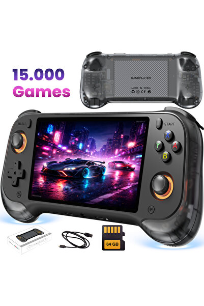 INOMEVIX Consola Jocuri Portabila, Ecran IPS 5.5 inch HD, Baterie 5000 mAh, H...