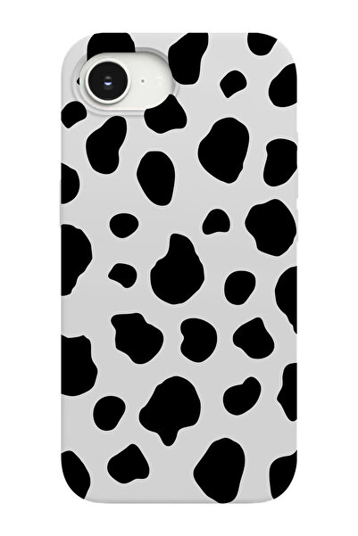 shoptocase iPhone 16E Uyumlu Dalmaçya Desenli İçi Süet Lansman Telefon Kılıfı