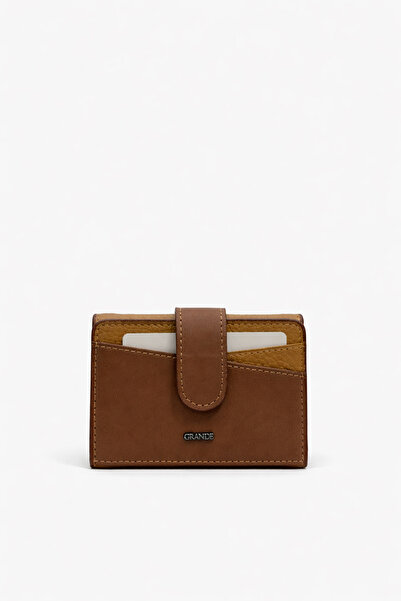 Grande Genuine Leather Women's Wallet Camel 2819
