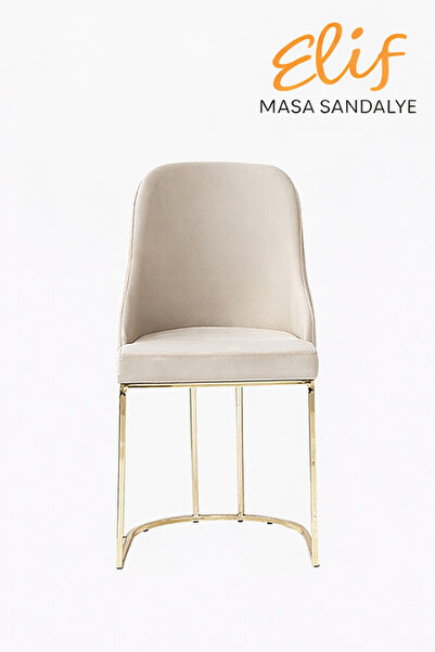 ELİF SANDALYE VIVENTE Metal Ayaklı Minderli Sandalye – Modern ve Zarif Tasarım