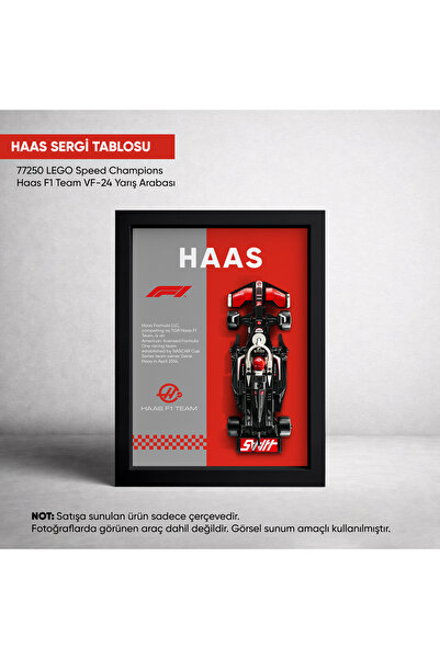 HOMEPACK Haas F1 LEGO Sergi Çerçevesi, Sergi Tablosu, Speed Champions VF-24 (...