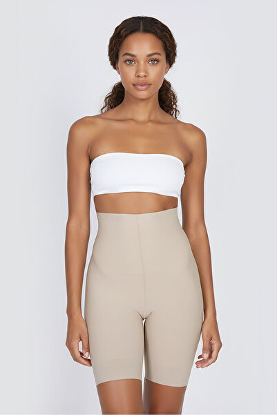 Peakform # Laser Cut High Waist Firming and Gathering Long Corset