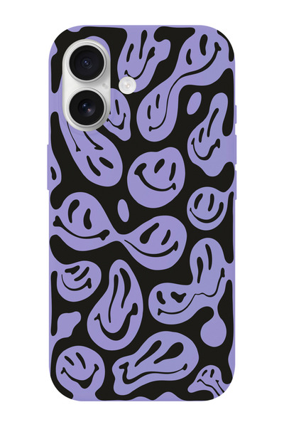 shoptocase حافظة هاتف آيفون 17 بنمط الوجوه المبتسمة من الداخل مصنوعة من الجلد...