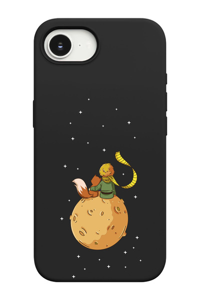 shoptocase غطاء هاتف متوافق مع آيفون 16E بنمط الأمير الصغير، مصنوع من الجلد ا...