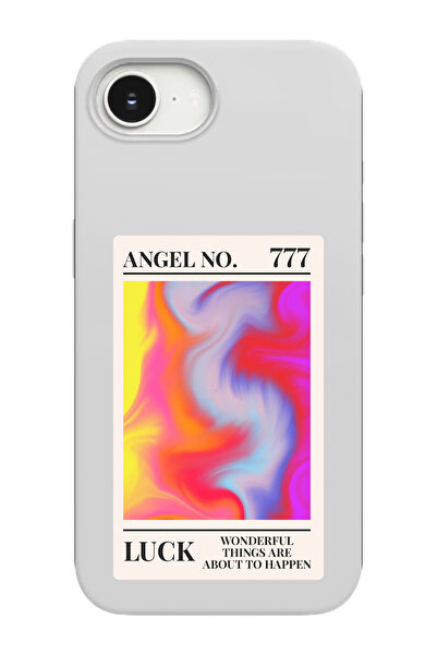 shoptocase iPhone 16E Uyumlu Manifest Luck Desenli İçi Süet Lansman Telefon K...