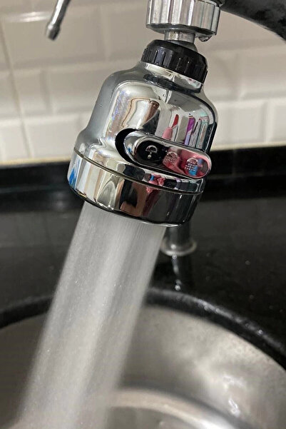 Kanonik Education Chrome 3 Function Kitchen Sink Head 360 Degree Swivel Fauce...