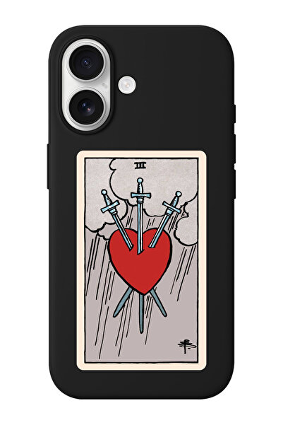 shoptocase حافظة هاتف آيفون 17 بتصميم قلب الشمس من الجلد السويدي