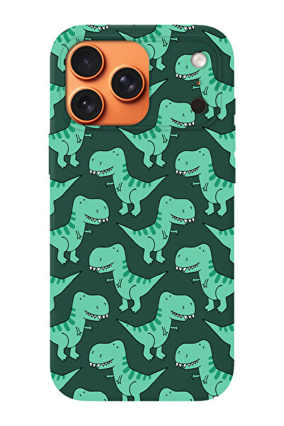 shoptocase حافظة هاتف متوافقة مع آيفون 17 برو بنمط الديناصورات مصنوعة من الجل...