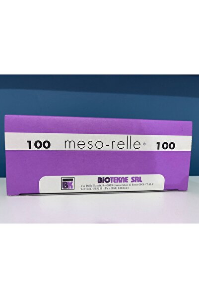 mesorelle Meso-relle Mezoterapi Iğnesi 30g 12mm 100 Adet