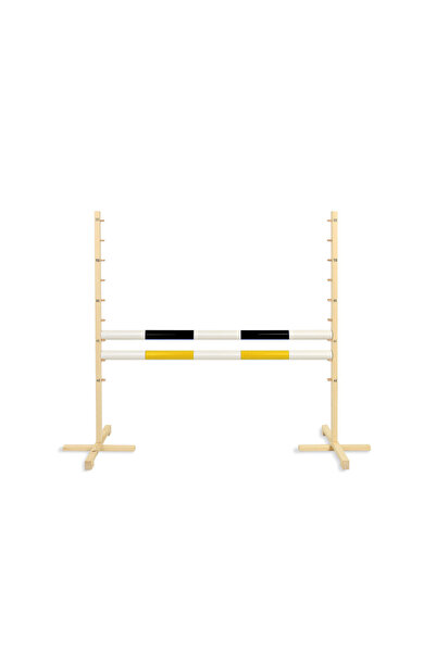 Other Jumping obstacle for Hobby Horse 120cm, two beams - black and yellow