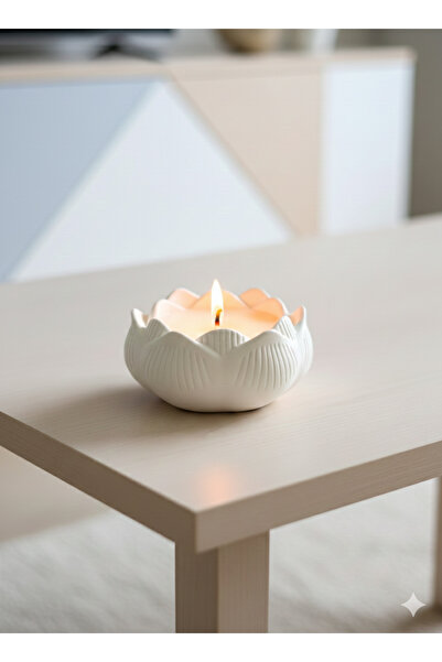 YASMELLA HOME Beyaz Lotus Mumluk