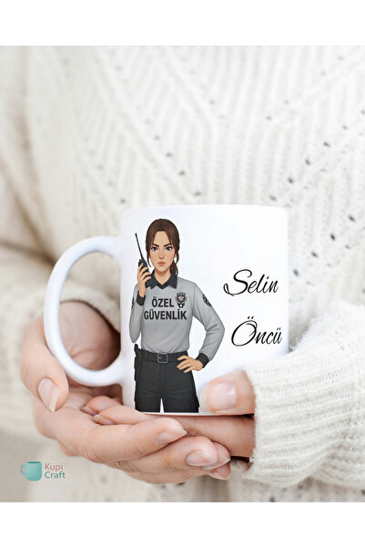 SEKASTYLE KupiCraft Kişiye Özel Tasarım Özel güvenlik Kupa Bardak,İsimli,Komi...