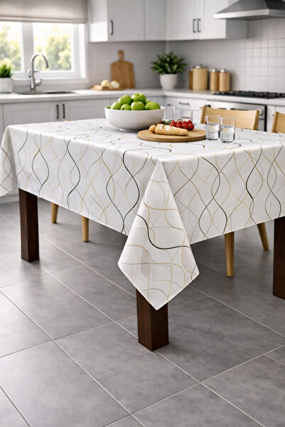 Ozsport Hygienic Oilcloth Tablecloth – Waterproof, Stain-Resistant, Easy to C...
