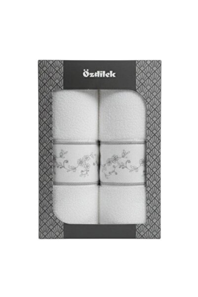 Özdilek Embroidered 2-Piece Boxed Towel 50X90Cm
