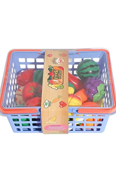 BYZ TOYS Sepetli Kesilebilen Meyve Ve Sebze
