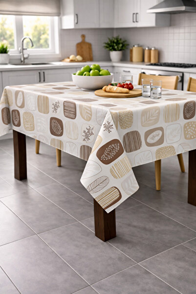 Ozsport Hygienic Oilcloth Tablecloth – Waterproof, Stain-Resistant, Easy to C...