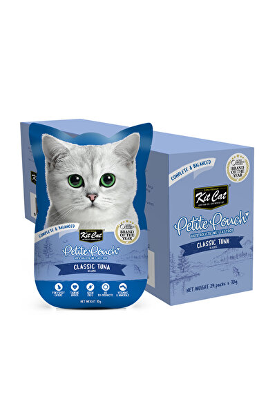 Kit Cat كيت كات أكياس صغيرة طعام كامل - تونة كلاسيكية 70 غرام عبوة من 24