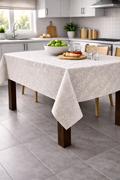Ozsport Hygienic Oilcloth Tablecloth – Waterproof, Stain-Resistant, Easy to C...